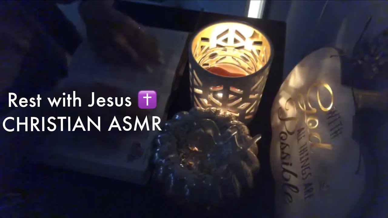 CHRISTIAN ASMR | REST WITH JESUS | (Whispered with Tapping and Scratching)