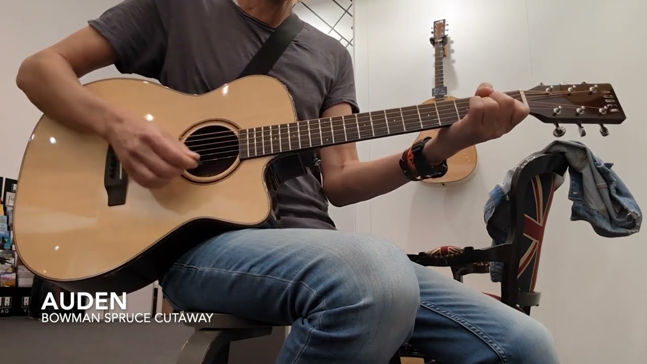 AUDEN Bowman Spruce Cutaway Acoustic Guitar