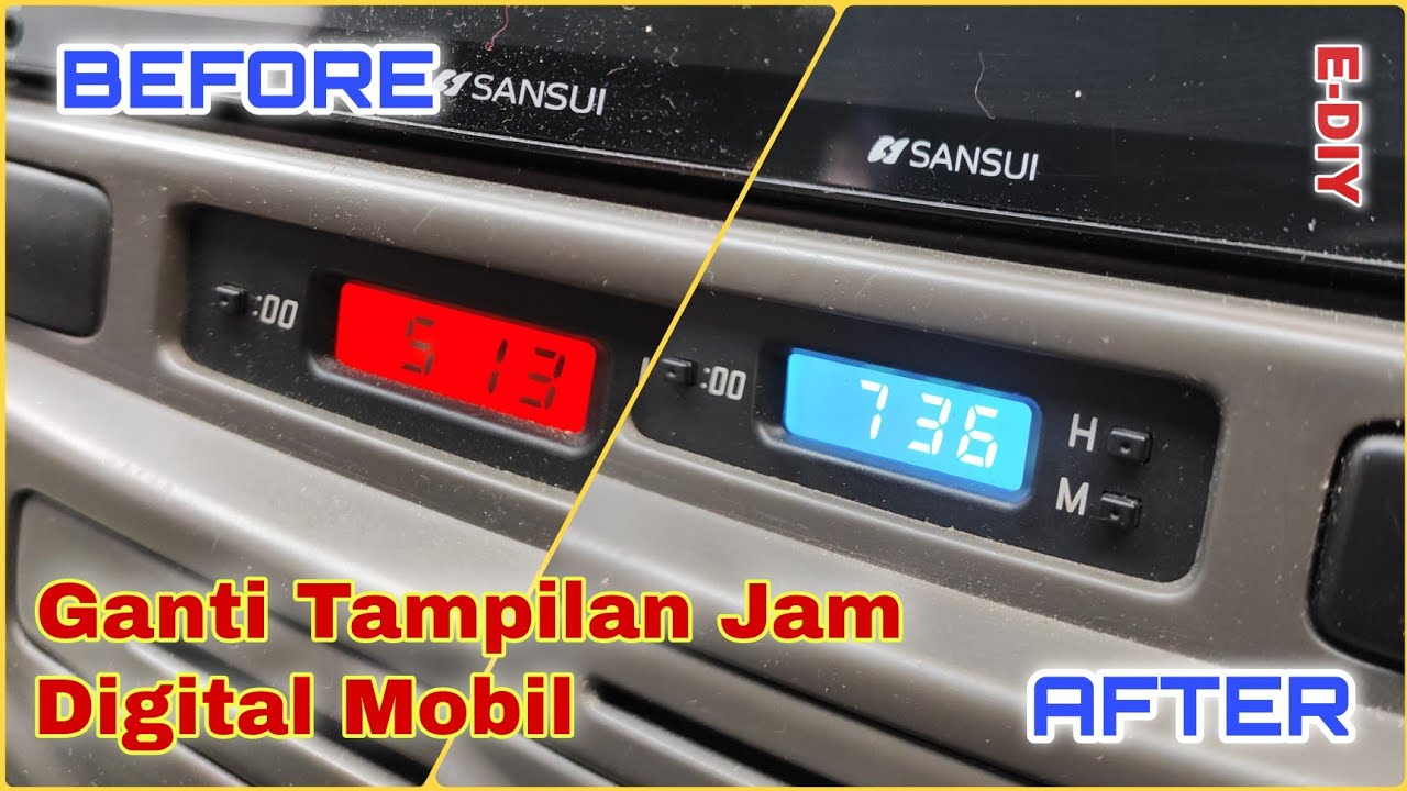 Ganti Tampilan Jam Digital Mobil |Avanza Xenia Old #toyota #avanza #xenia #modifikasimobil #tutorial