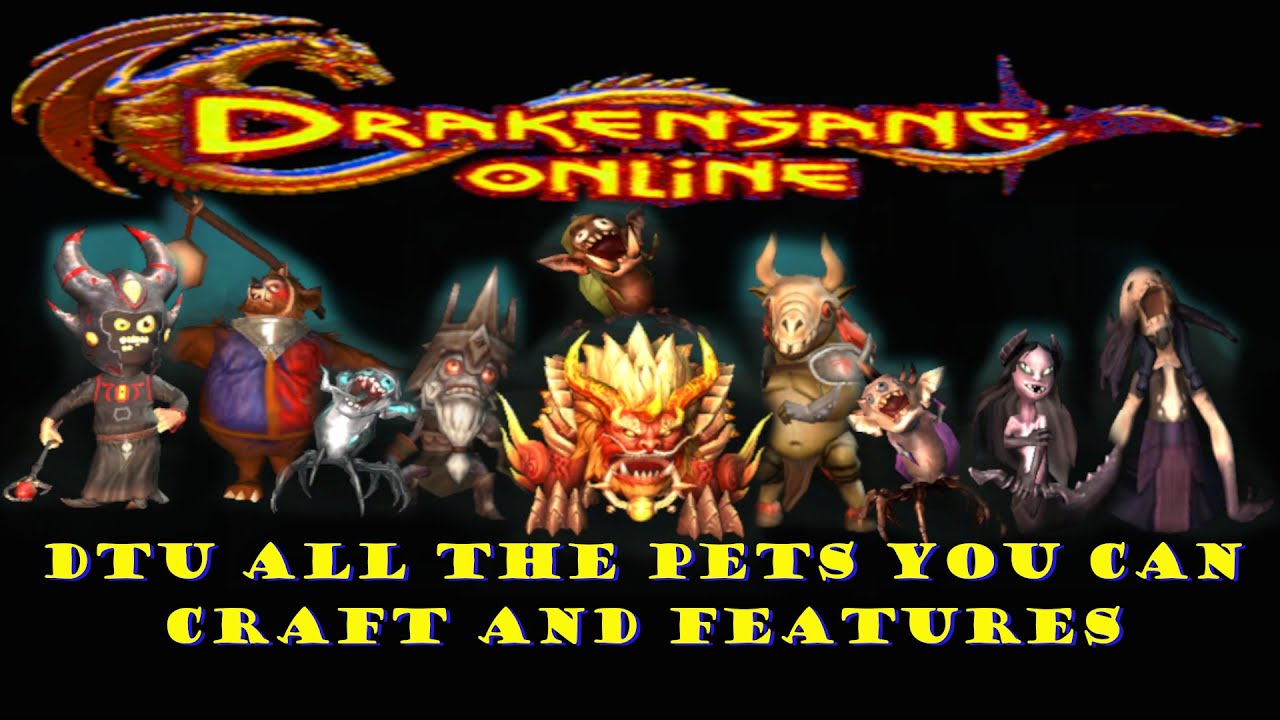 Drakensang Online | DTU all the Pets you can Craft and Features | #drakensangonline