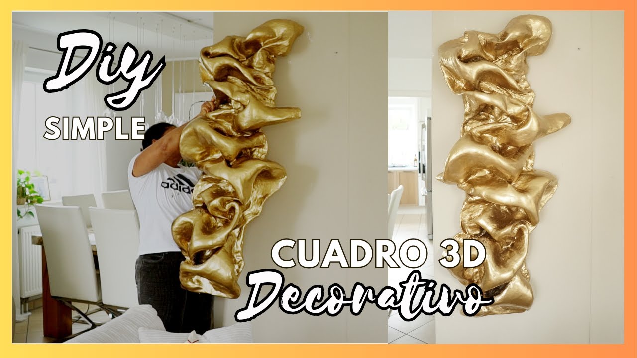 Cuadro decorativo 3D de yeso con relieve para decorar la pared de sala