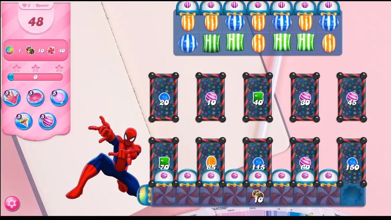 Candy crush saga special level part 71 | New spiderman 🕸️ background | #CCS_PRO