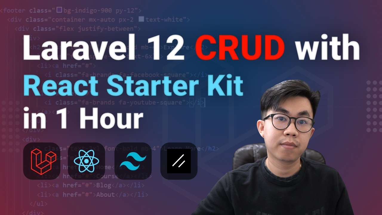 Learn Laravel 12 CRUD with React Starter Kit in Just 1 Hour for Beginners
