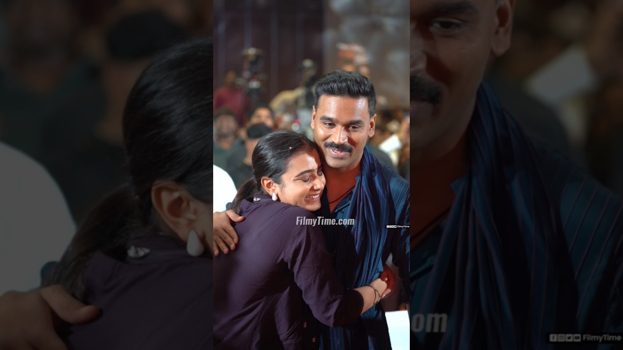 #dhanush Fan Girl Cute Hug👌🤩at #kubera Pre Release Event in Hyderabad | FilmyTimeTollywood