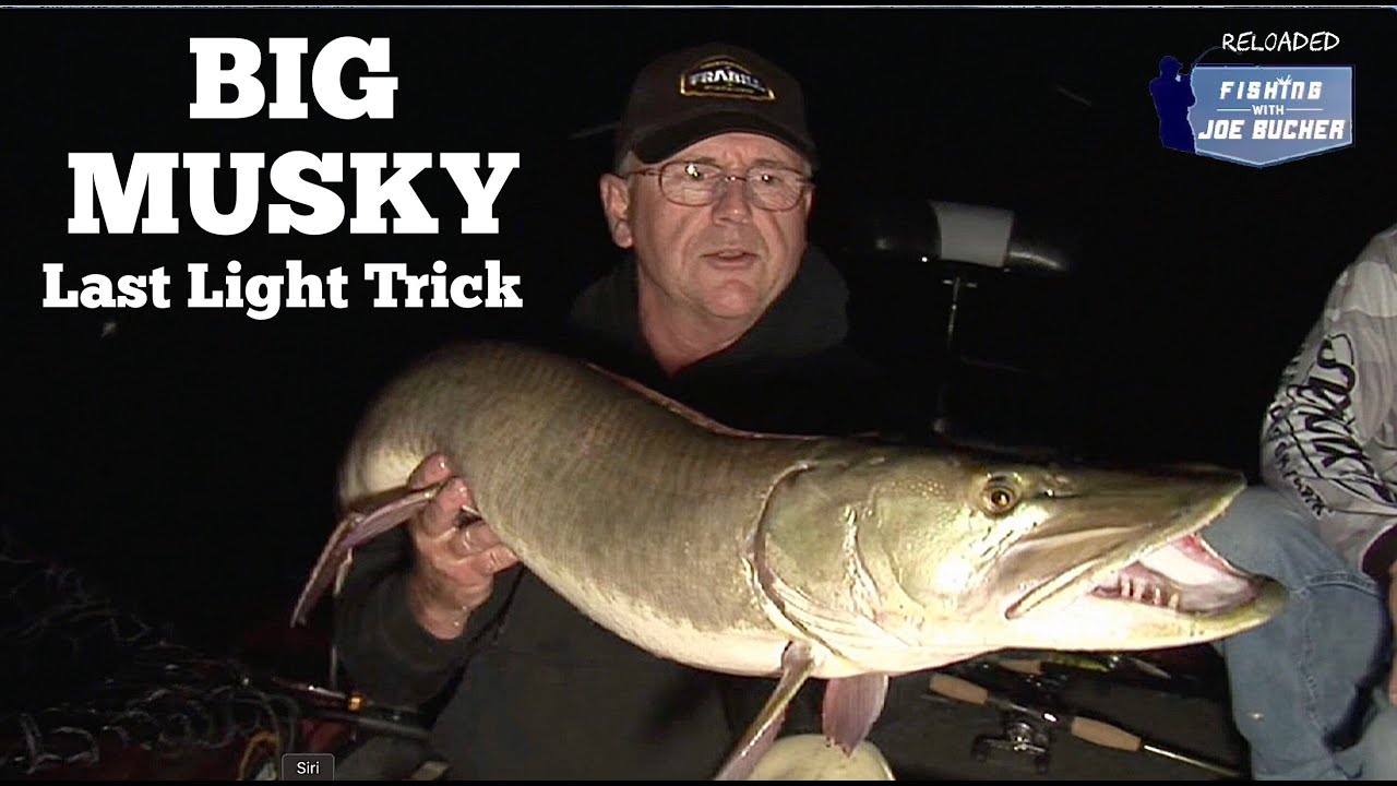 BIG Musky!  Last Spot at Last Light!