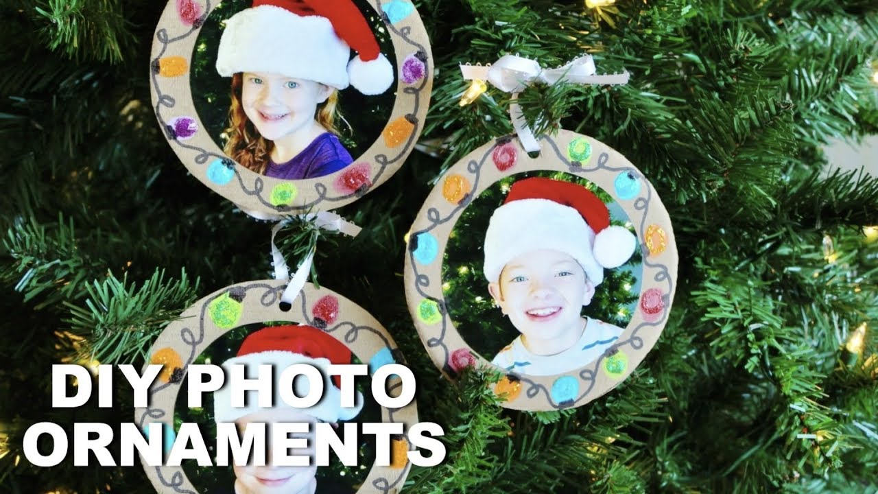 Easy DIY Photo Christmas Ornaments