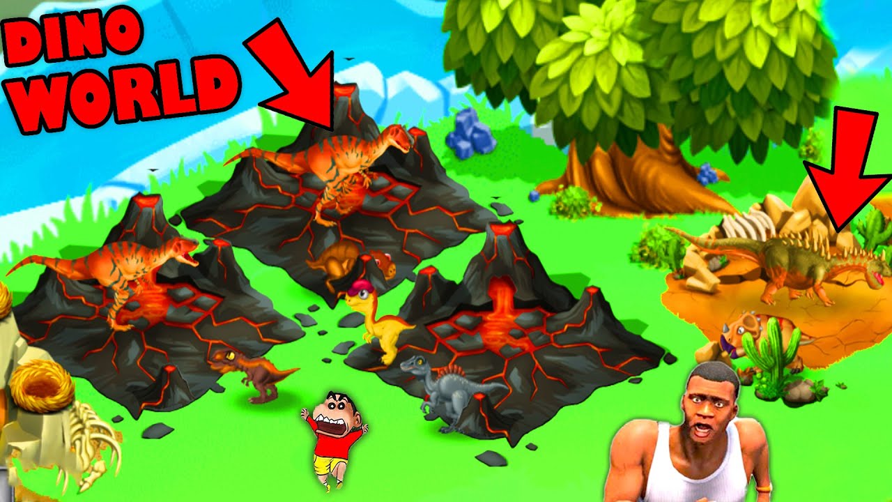 NOOB vs PRO vs HACKER in DINO WORLD: JURASSIC DINOSAUR WORLD with SHINCHAN and CHOP (Part 2)