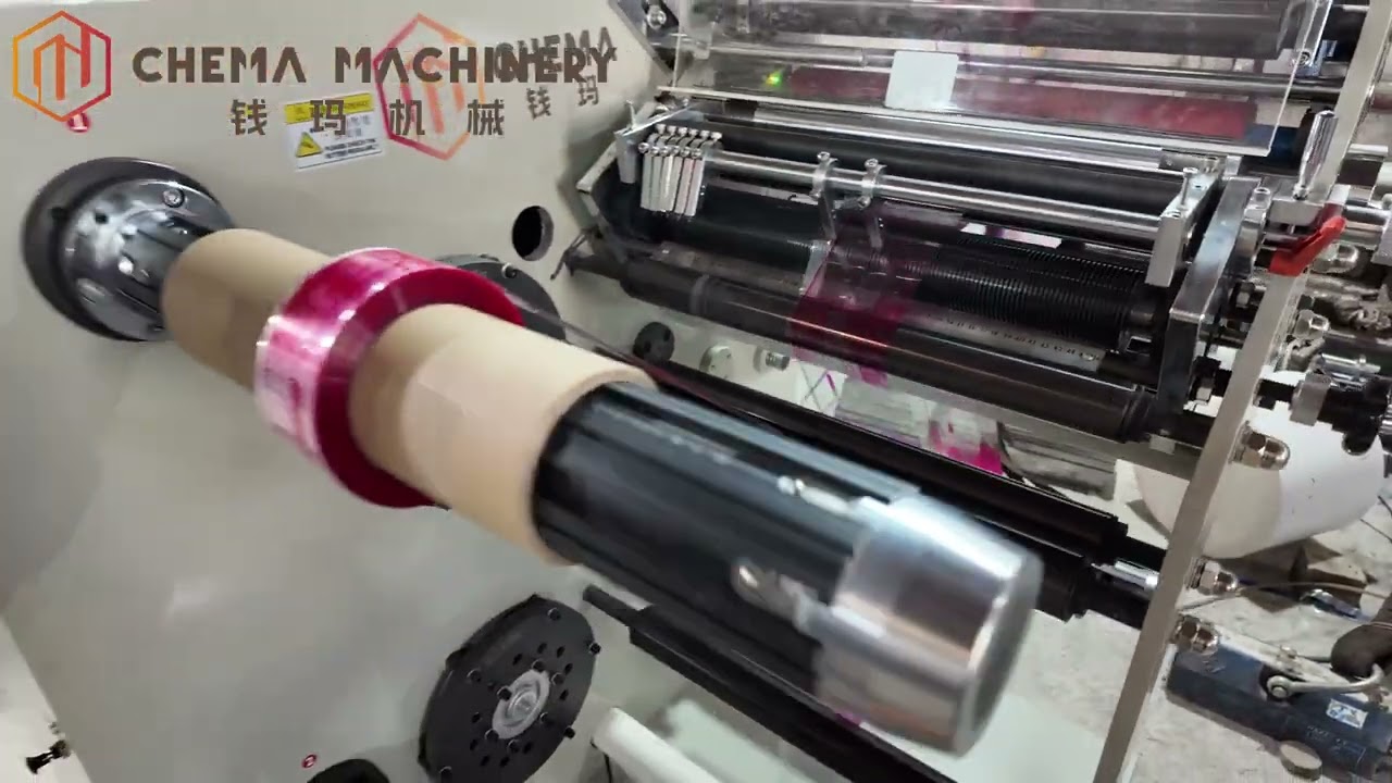 CMFQ450A Film PVC PET Paper Slitter Rewinder Machine With Dual Rewinder Ready ship to Colombia