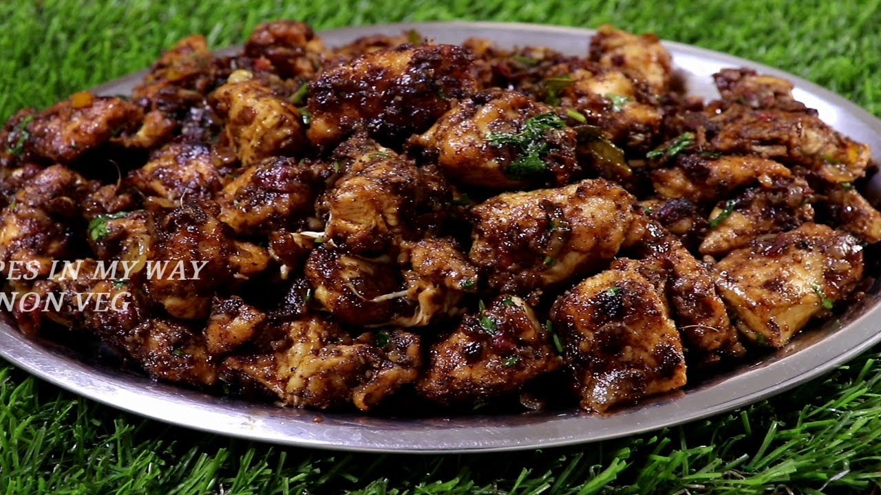 PEPPER CHICKEN - PEPPER CHICKEN FRY- RESTAURANT STYLE PEPPER CHICKEN - CHICKEN PEPPER FRY