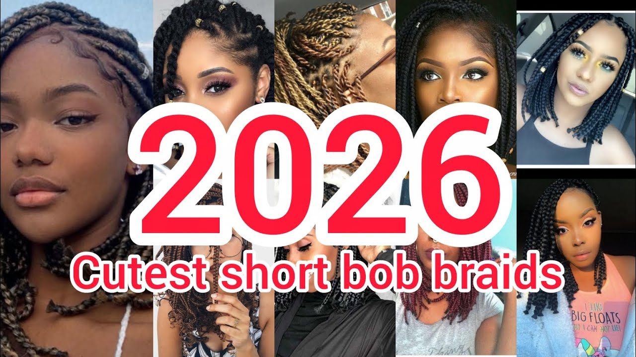 2026 cutest short bob braids hairstyles for black women | Bob braid styles | Short hairstyles
