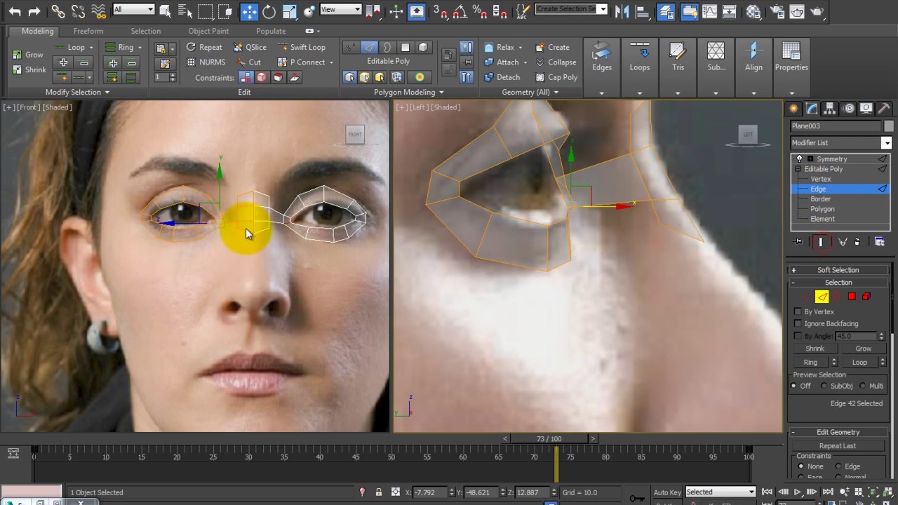 face modeling in 3ds max part 01