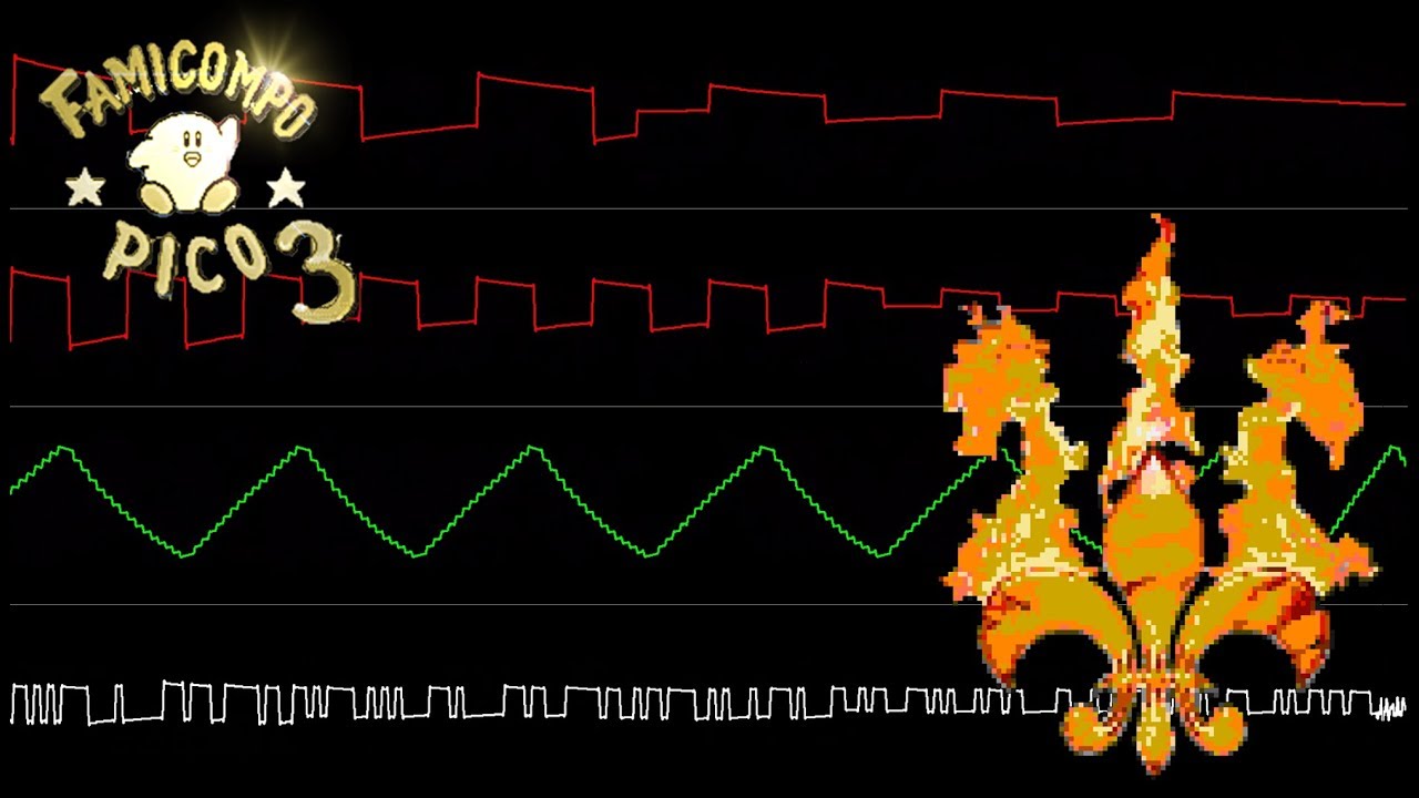Stratofortress - Stratovarius. 0CC-FamiTracker 8-bit cover (2A03 oscilloscope view).