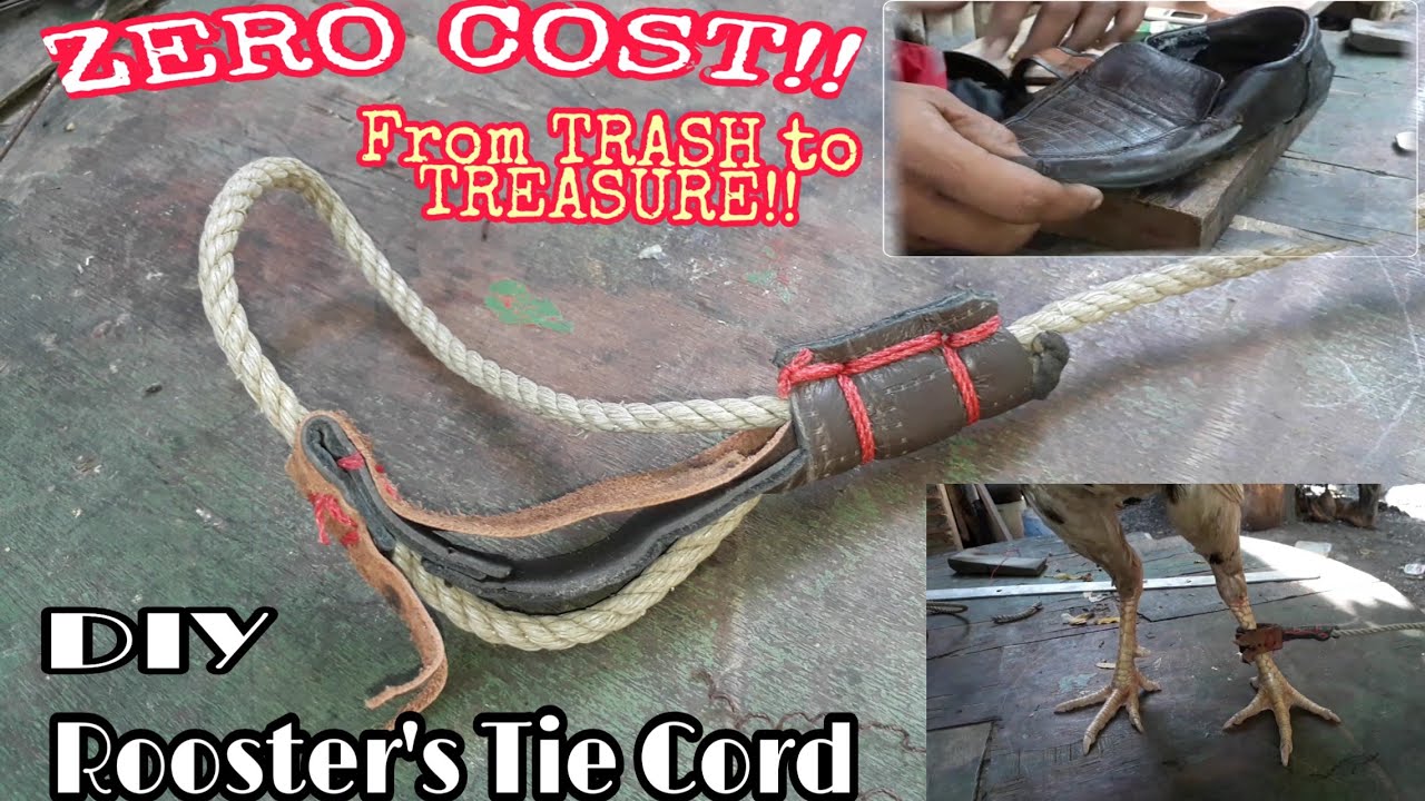 Trash to Treasure Idea| DIY Rooster's Tie Cord| Recycled Item| ZERO COST