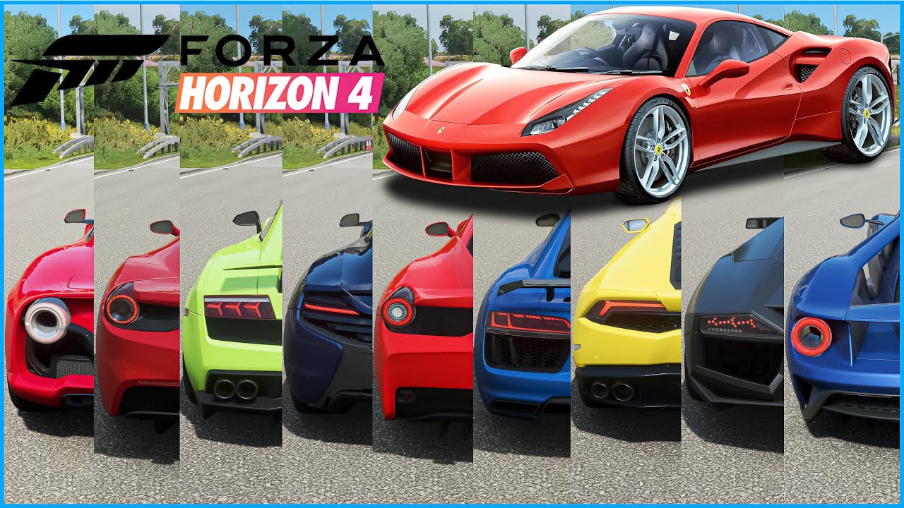 Forza Horizon 4 - Top 36 Fastest Supercars | Top Speed Battle (Upgrade)