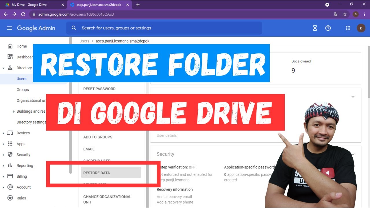 CARA MENGEMBALIKAN FOLDER YANG TERHAPUS DI GOOGLE DRIVE