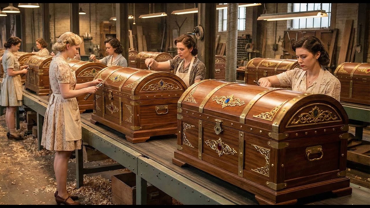 Inside a Luxury Workshop: Making a Solid Walnut Treasure Chest (Full Process)