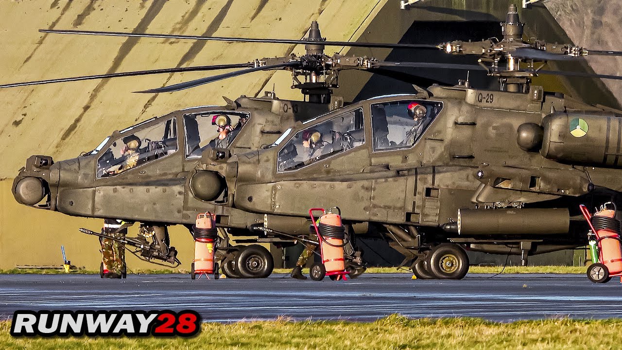 AH-64D Apache Departing Lime - 301 Squadron Royal Netherlands Air Force