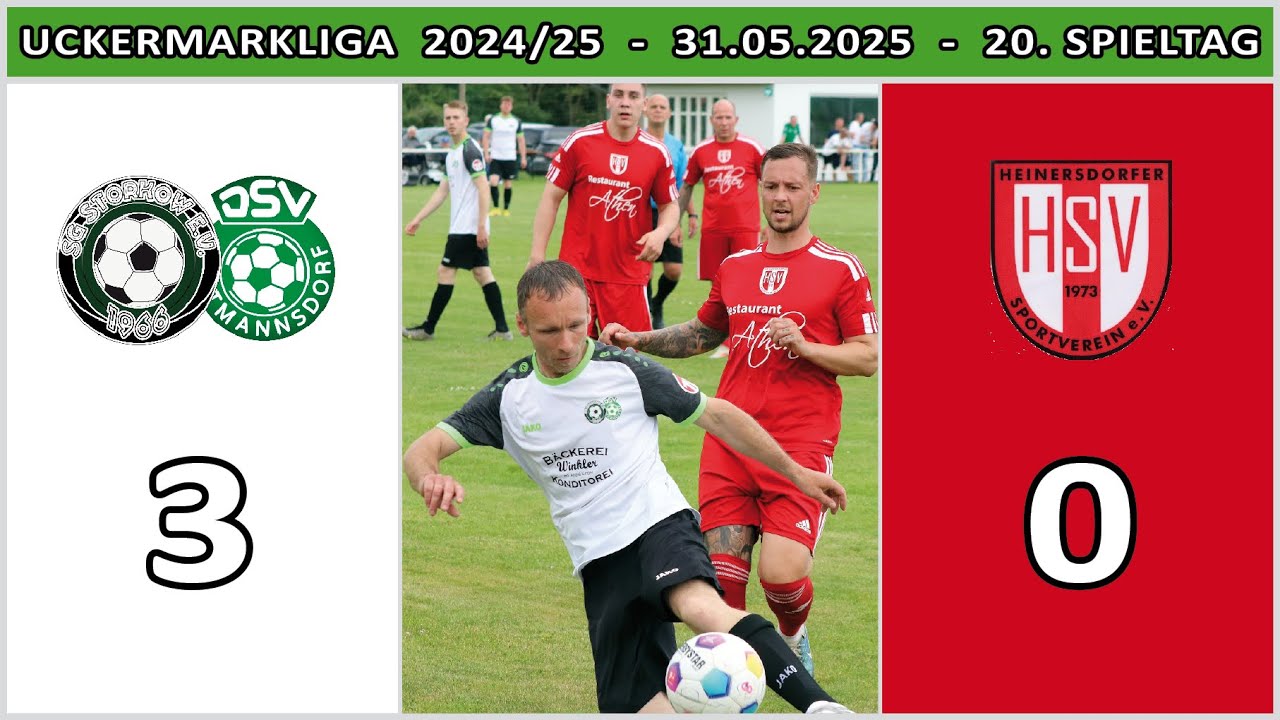 STORKOW/VIETMANNSDORF - HEINERSDORFER SV 3:0 - Tore & Highlights [UM-Liga 2024/25 - 20. Spieltag]