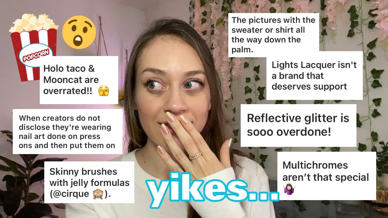 Reading Your UNPOPULAR Opinions! 👀🍿 Nails, Brands & Content Creator Pet Peeves