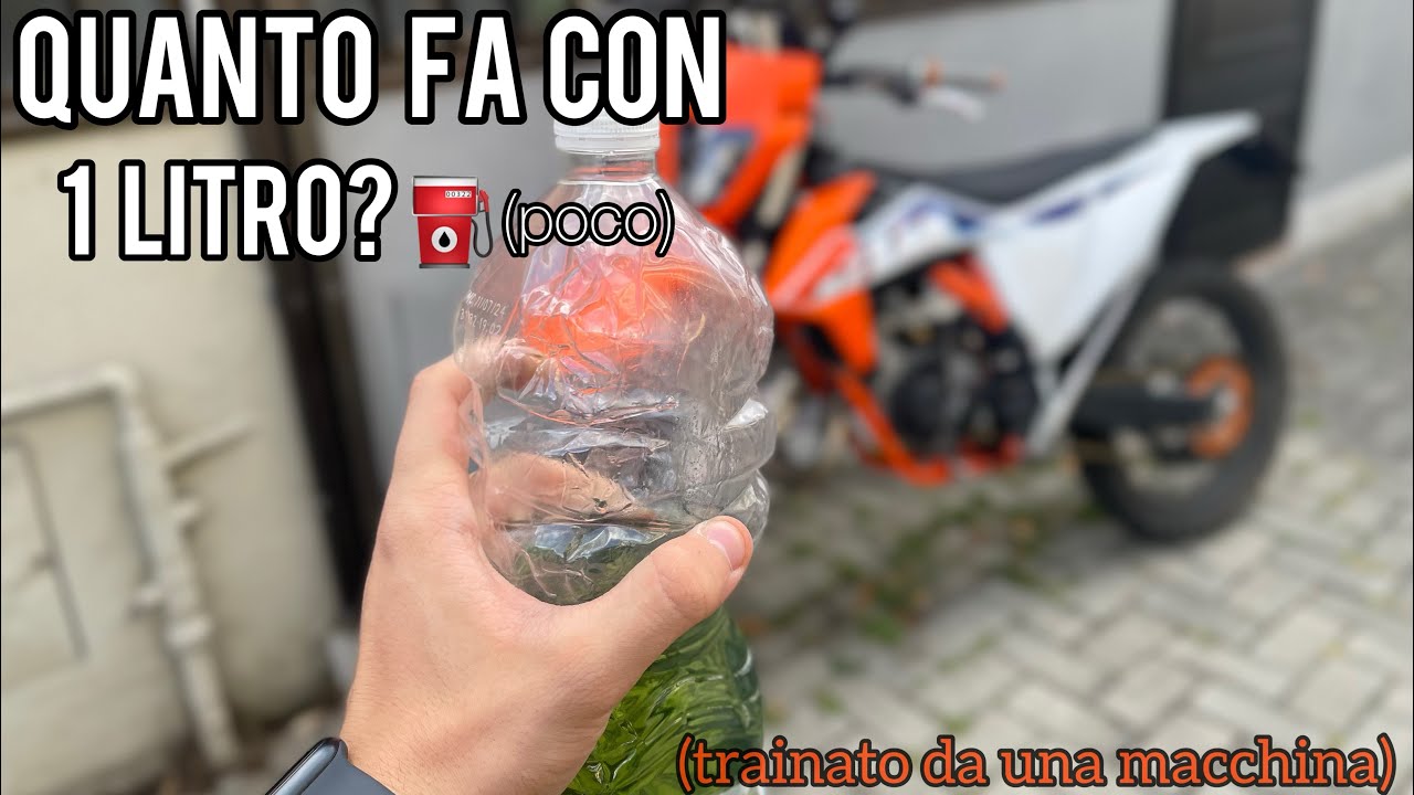 Quanti km fa con 1 Litro un KTM 125 sx 2022? (pochi)