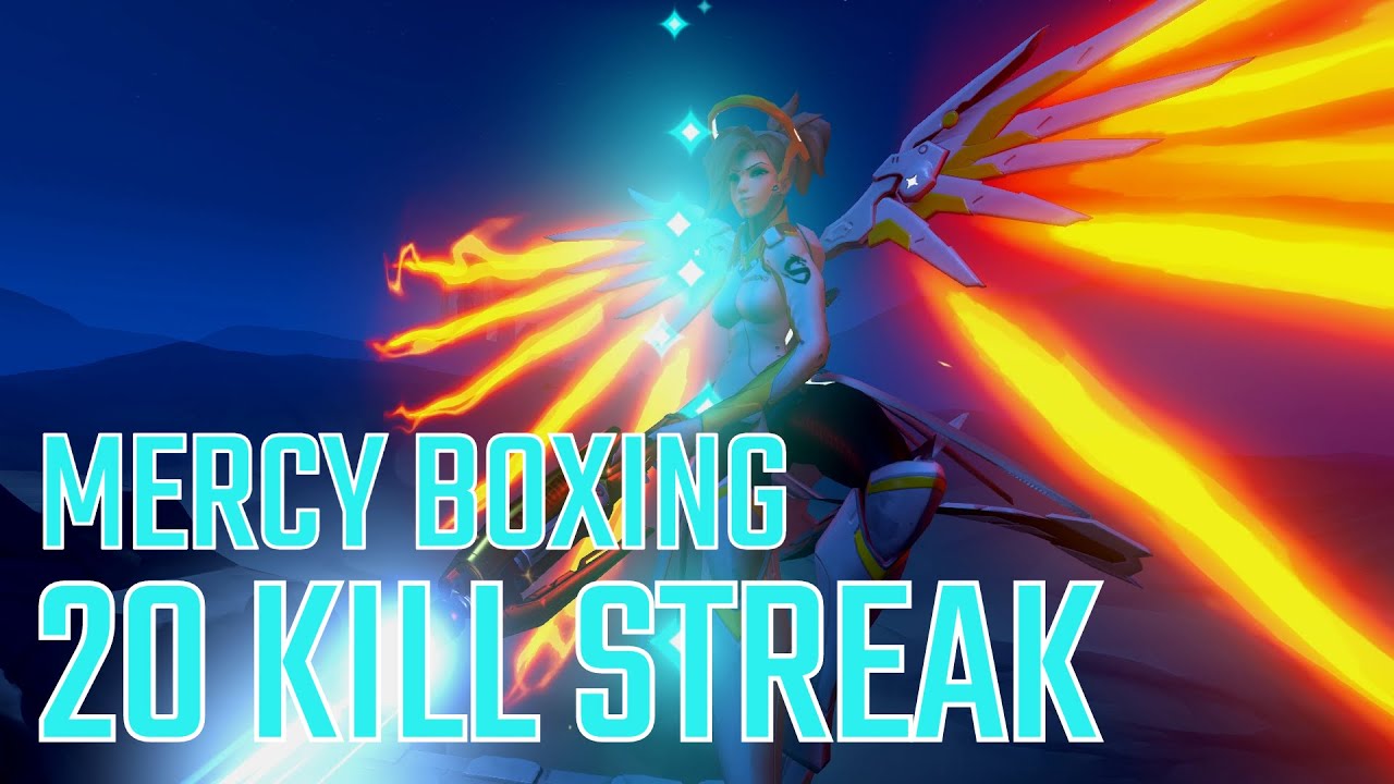 20 Eliminations streak! - Mercy Boxing Gameplay ✨