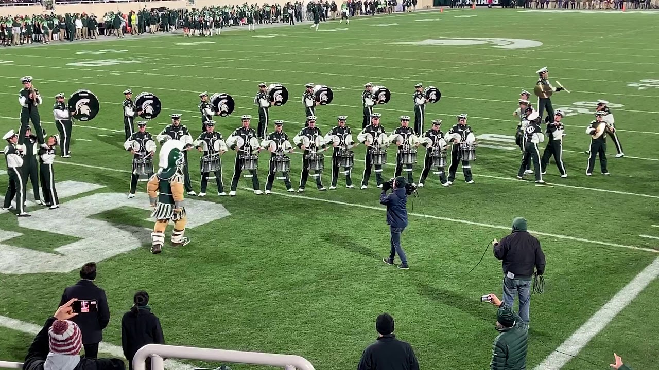 2019 MSU Drumline - 11/9/2019 - Third Quarter Cheer 2