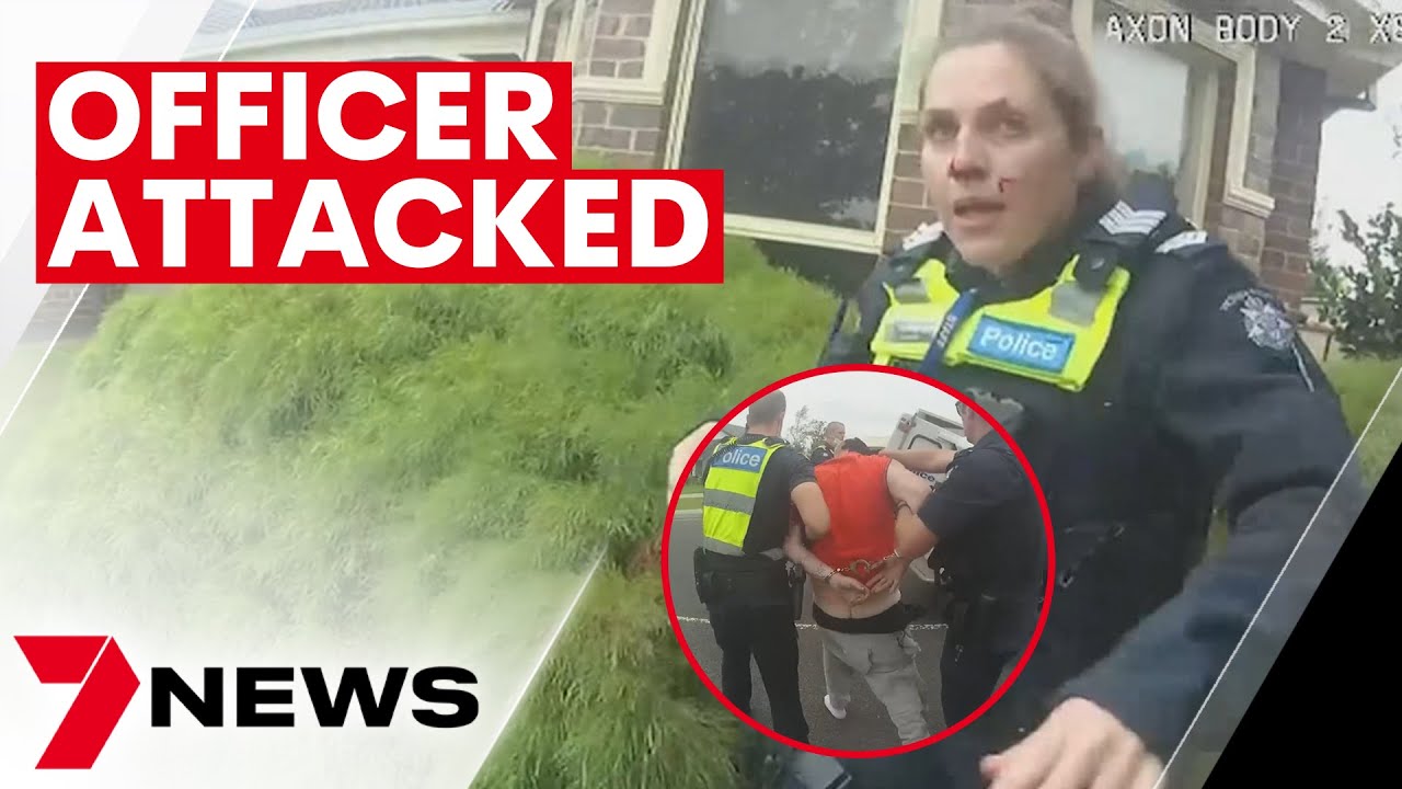 Victorian police officer assaulted as arrest turns violent | 7NEWS