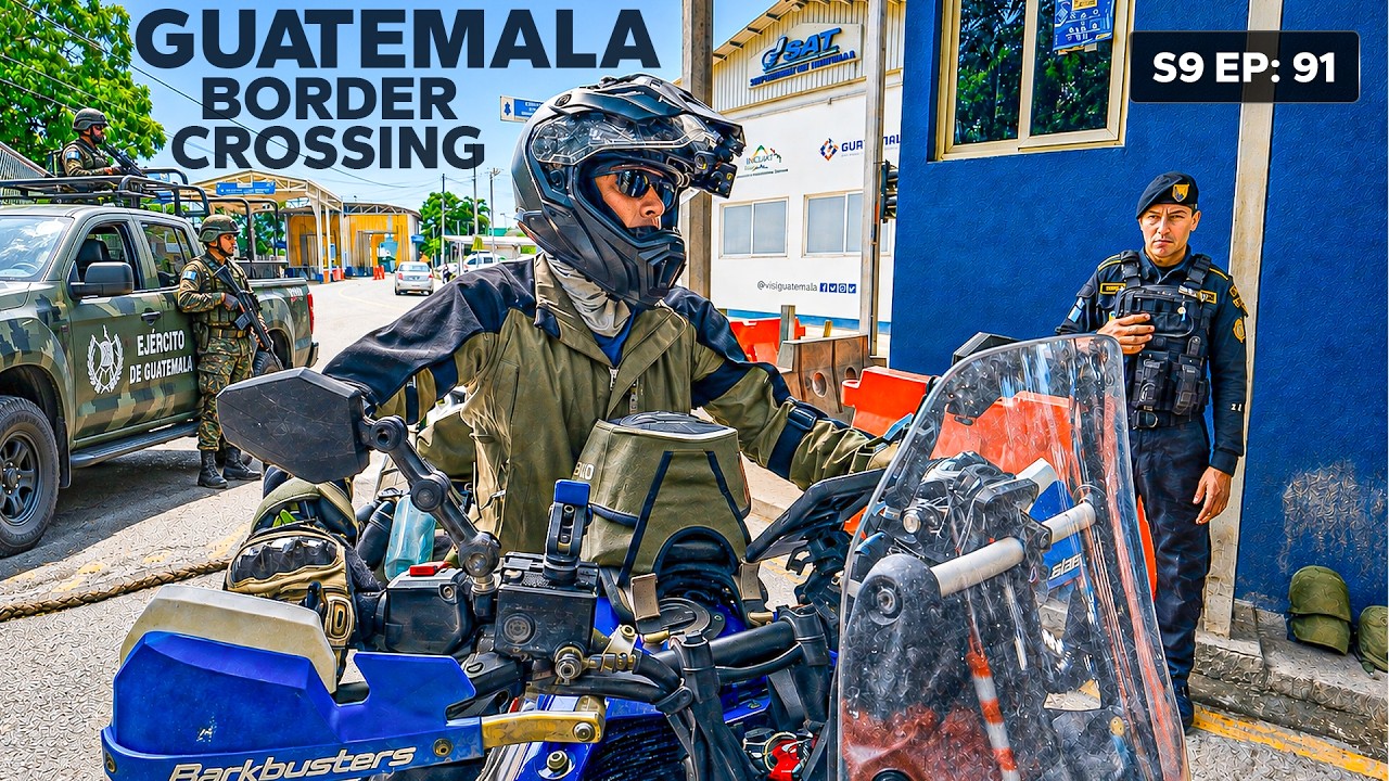 Nervous Crossing into Guatemala 🇬🇹 From Belize 🇧🇿 S9 EP 91 | Pakistan to Americas Motorcycle Tour