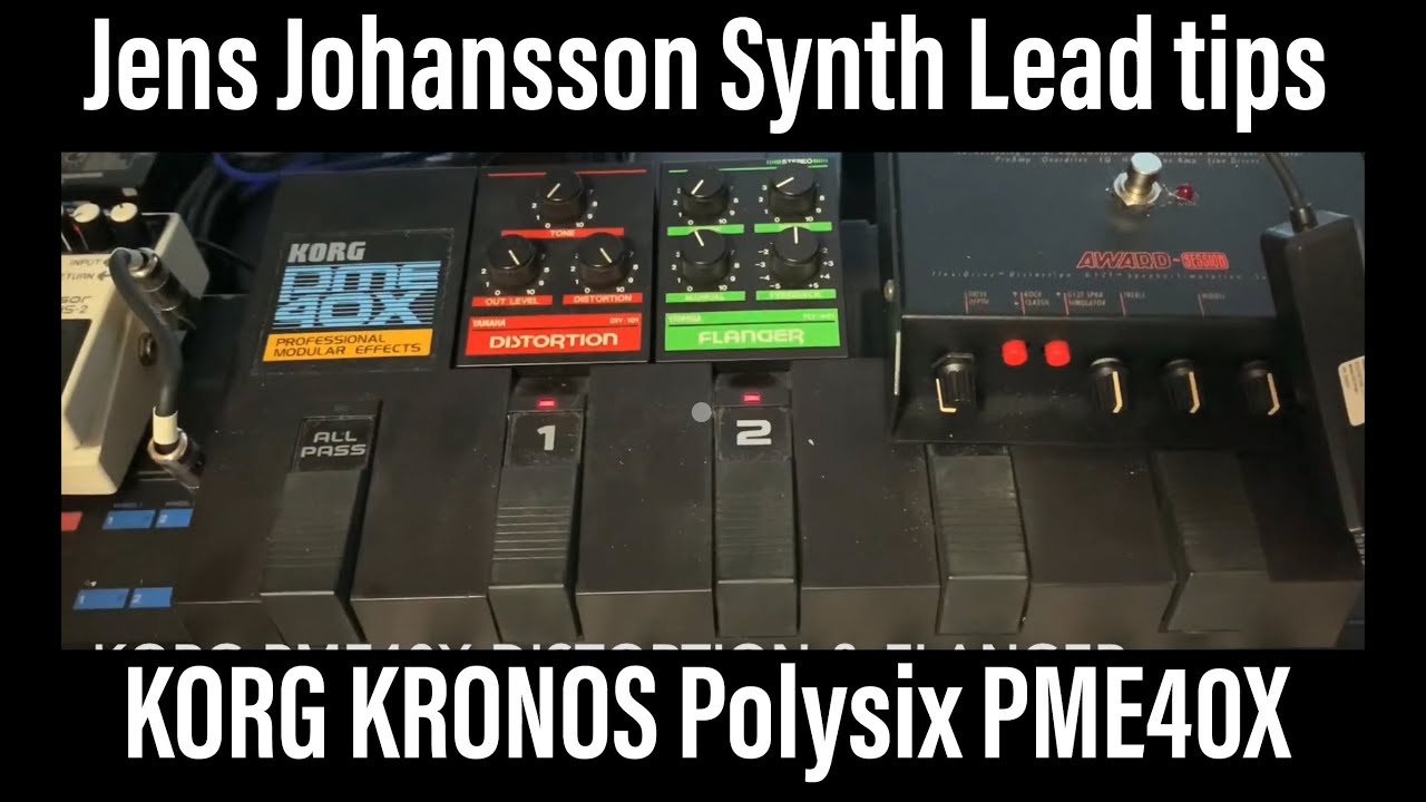 How to make Jens Johansson Lead Polysix synth sound tutorial tips KORG KRONOS イェンスヨハンソン metal shred