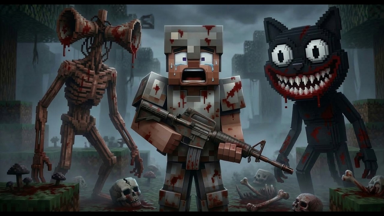 Tôi solo với TẤT CẢ sinh vật Trevor Henderson trong Minecraft