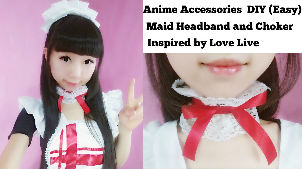 DIY Maid Headband + Choker - Inspired by Love Live