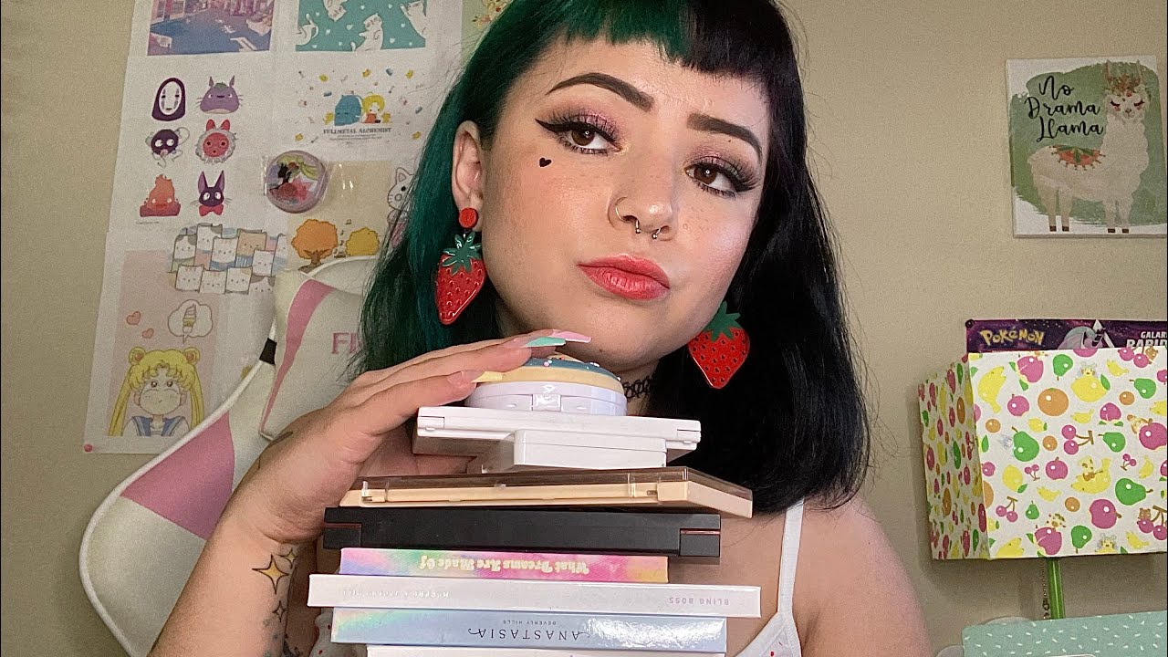ASMR Makeup Palette Collection Part 2: 💋 Tapping, Scratching, Tracing, Whispering
