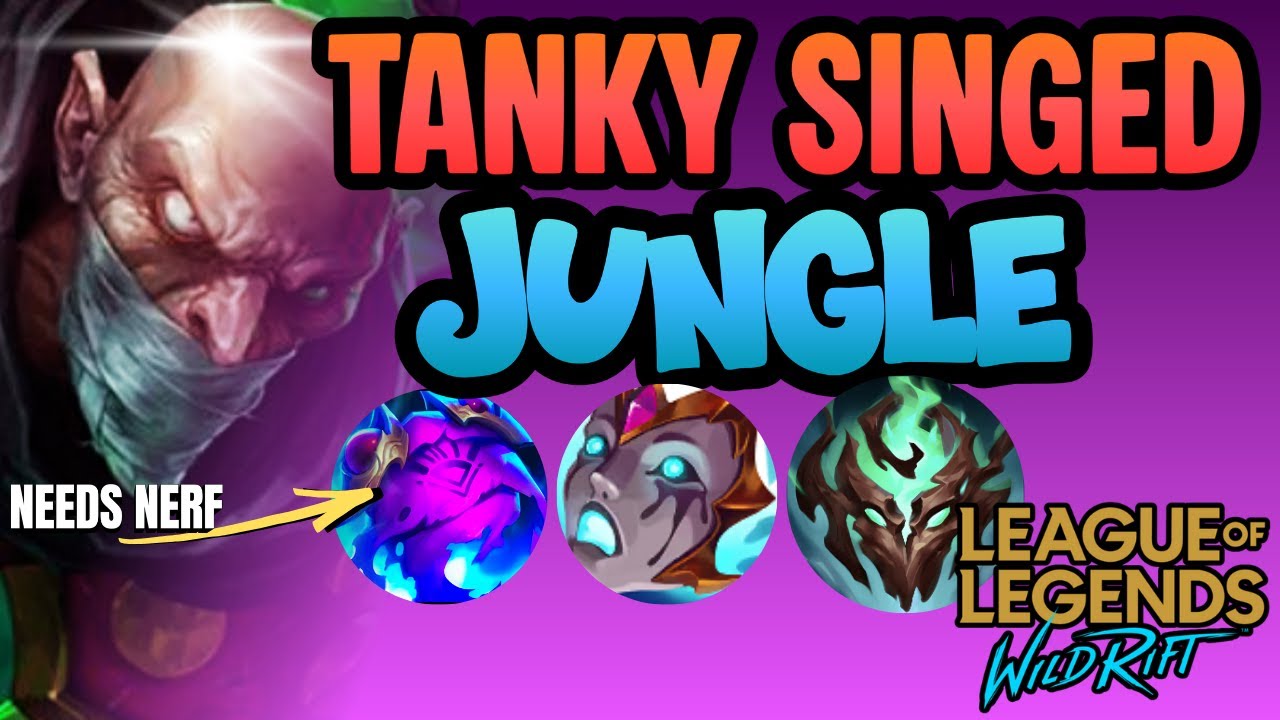 ABUSE HALLOW RADIANCE ON SINGED JUNGLE BEFORE IT GET NERF | WILD RIFT