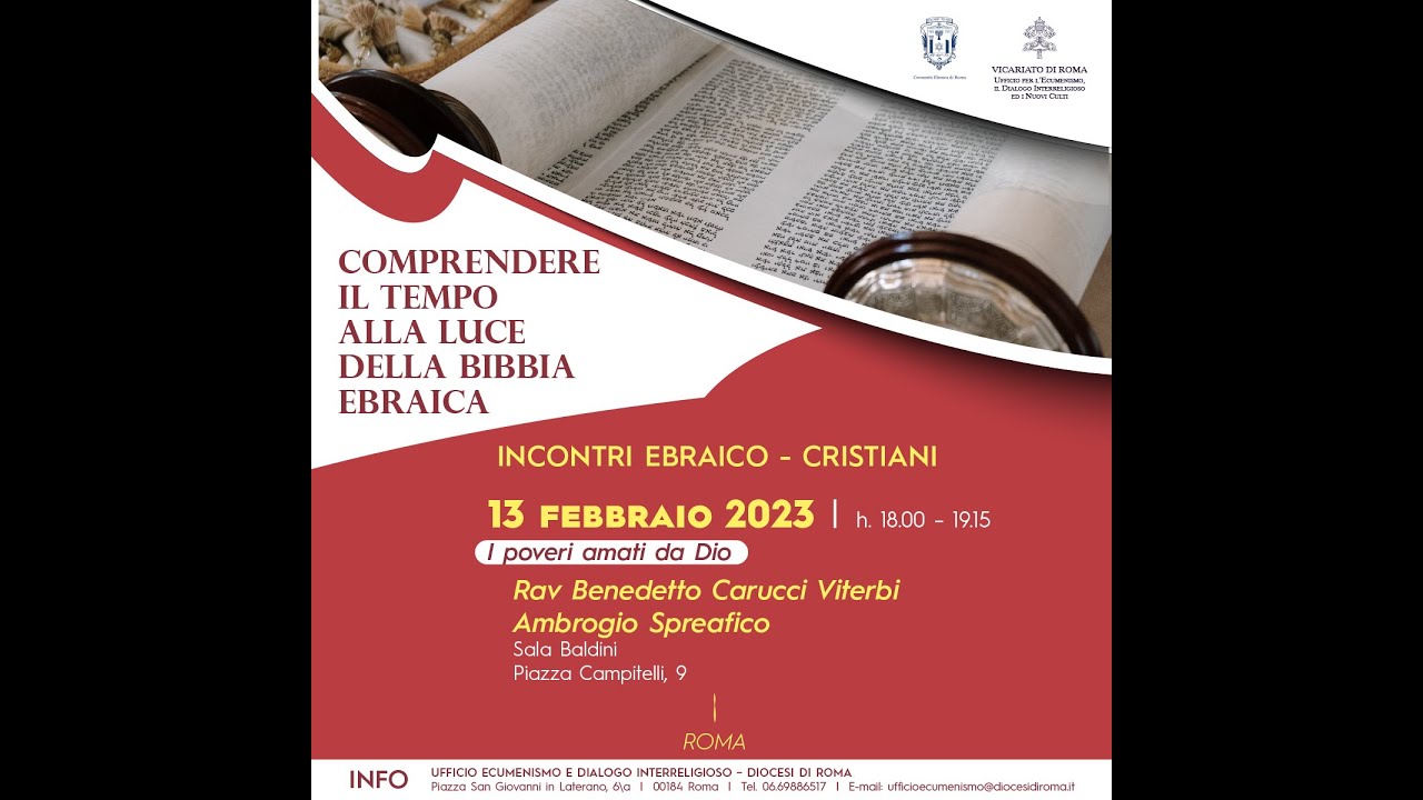 I poveri amati da Dio / Incontri ebraico cristiani '23