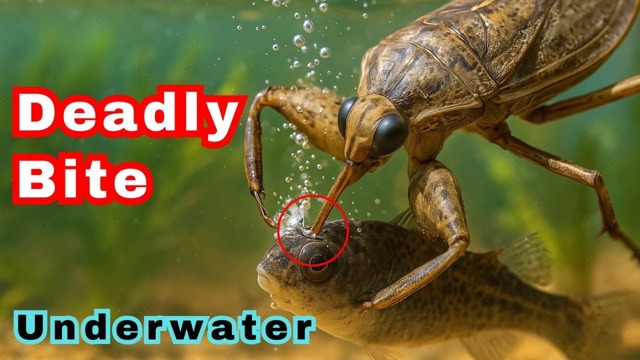 Giant Water Bug: Nature&rsquo;s Savage Aquatic Predator! #entomology  #insects  #bugfacts