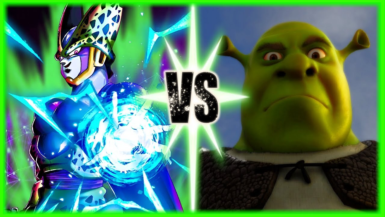 Perfect Cell Vs Shrek  ( Ft. Prince Vegeta, Slick Goku, SSJ9K and KronkForce)