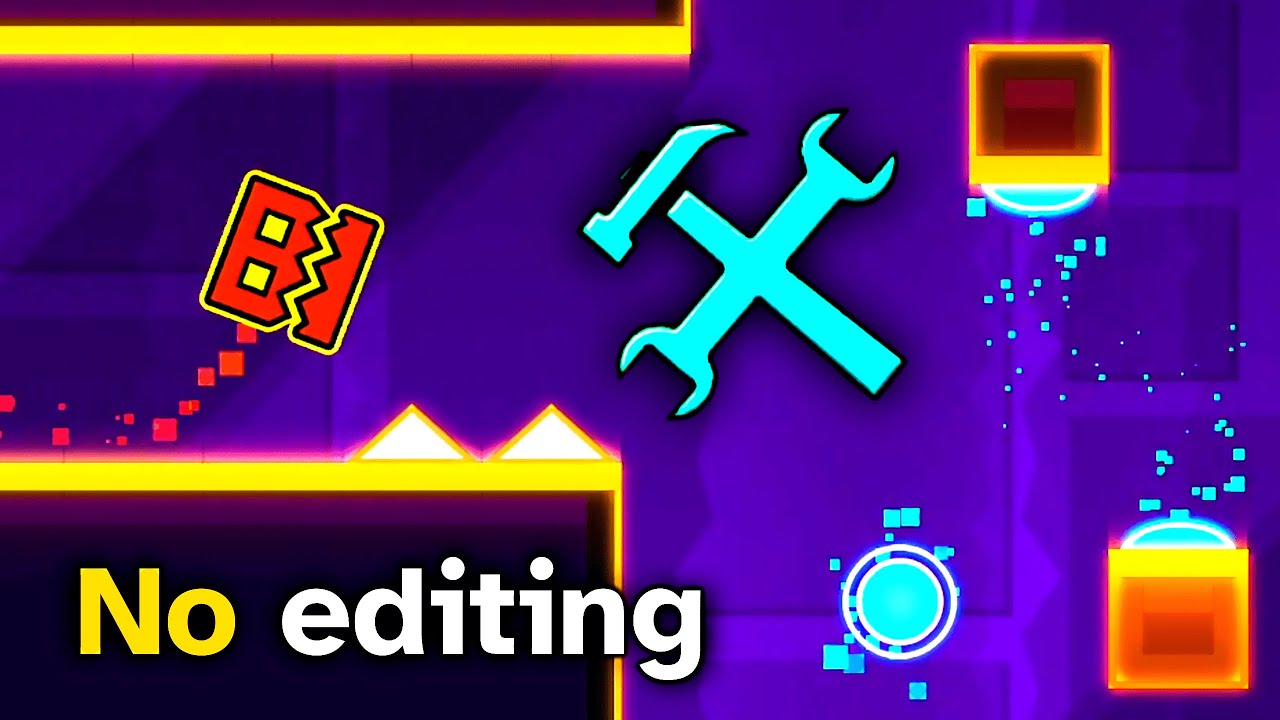 Building a Geometry Dash Level without video editing
