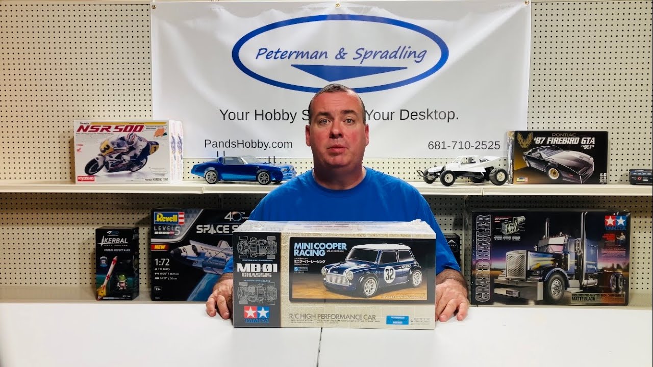 Tamiya MB01 Mini Cooper unboxing.