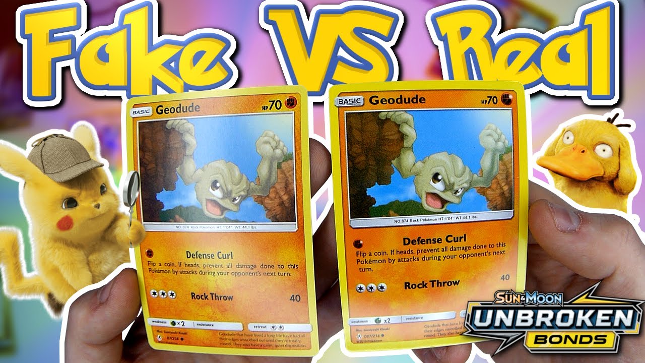 FAKE VS REAL Pokemon Cards | Unbroken Bonds Pokemon TCG Pack Opening