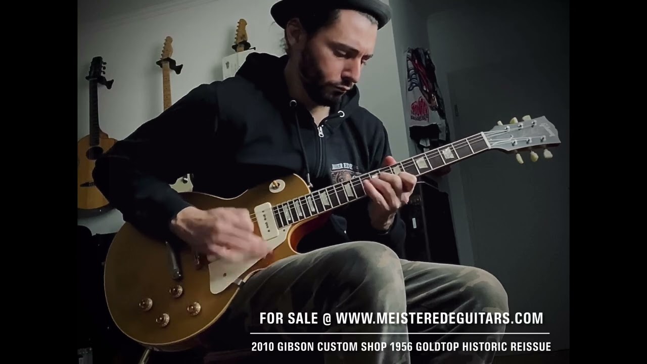For sale @ www.MEISTEREDEGUITARS.com - 2010 Gibson Custom Shop 1956 Goldtop Les Paul