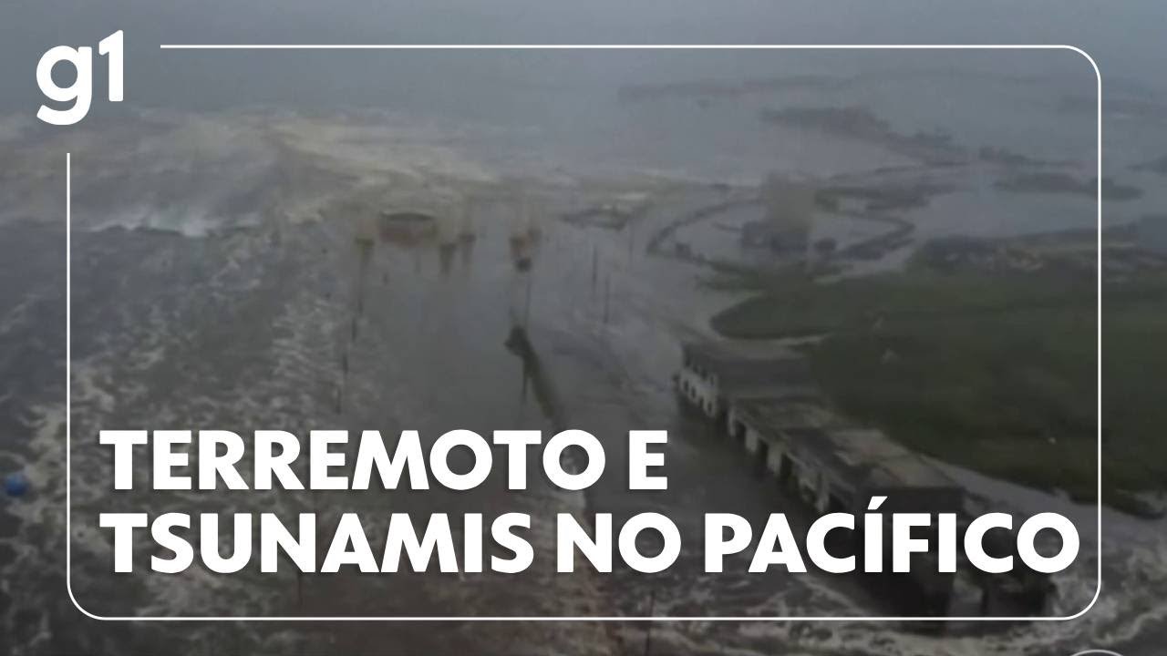 Jornal Hoje: Mais de 20 países receberam alertas de tsunami; ondas podem viajar 800 km/h #g1