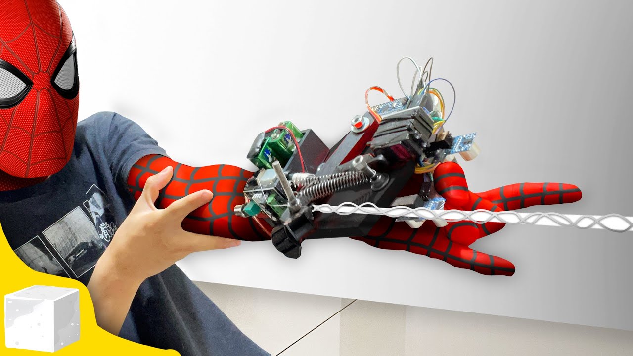 Criei um LANÇADOR DE TEIA DO HOMEM ARANHA