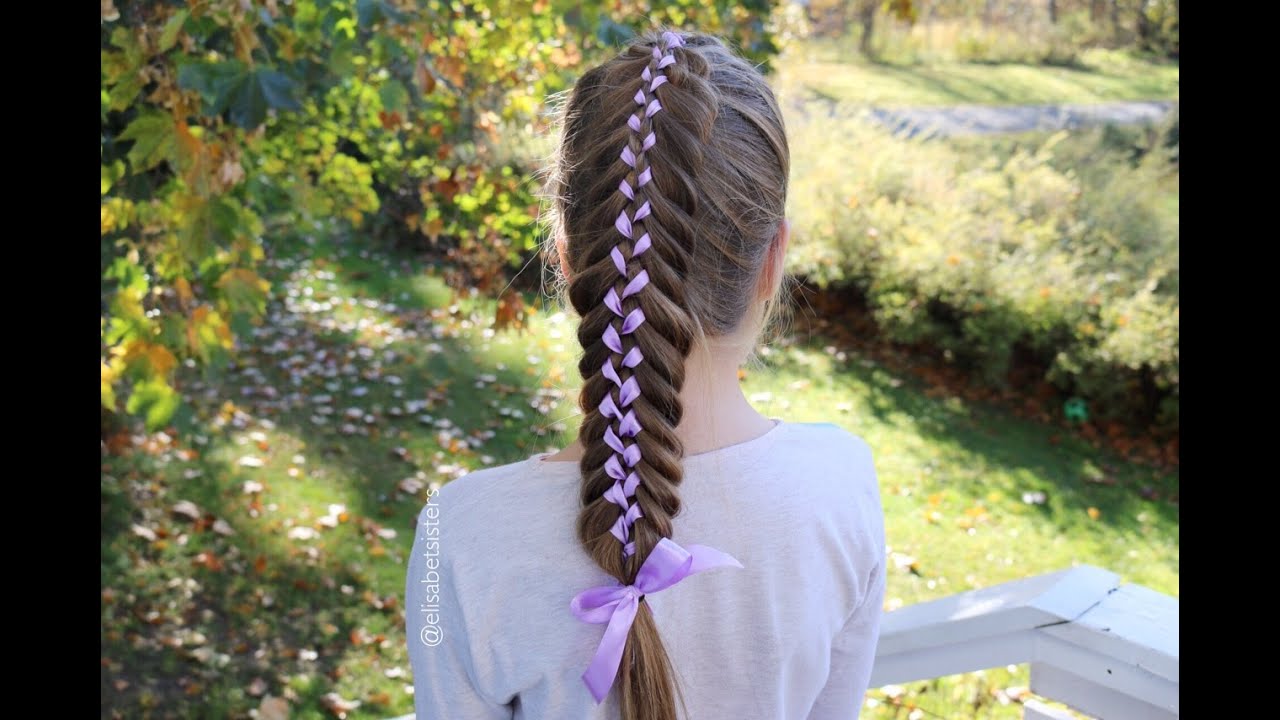 Woven Fishtail Ribbon Braid (Nauhallinen kalanruotoletti -ohje)