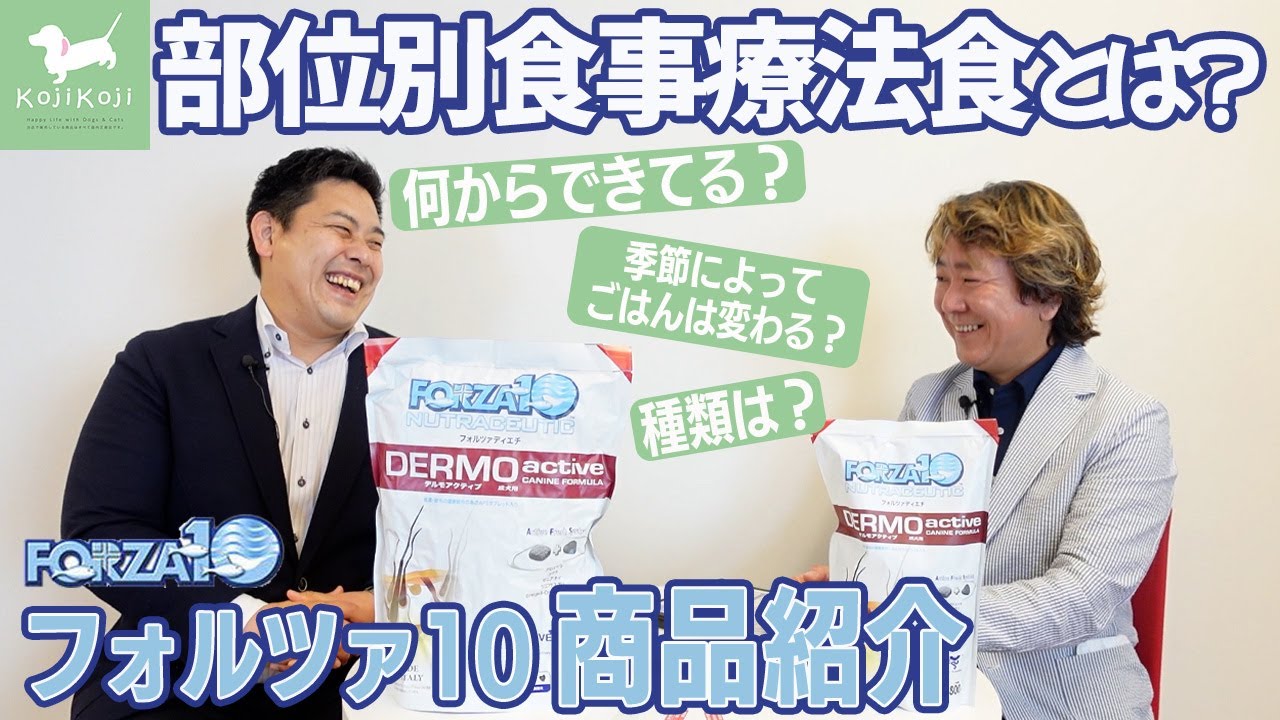 部位別療法食フォルツァ１０の魅力を日本輸入元の社長に解説してもらいました【ペットフード】【FORZA10】