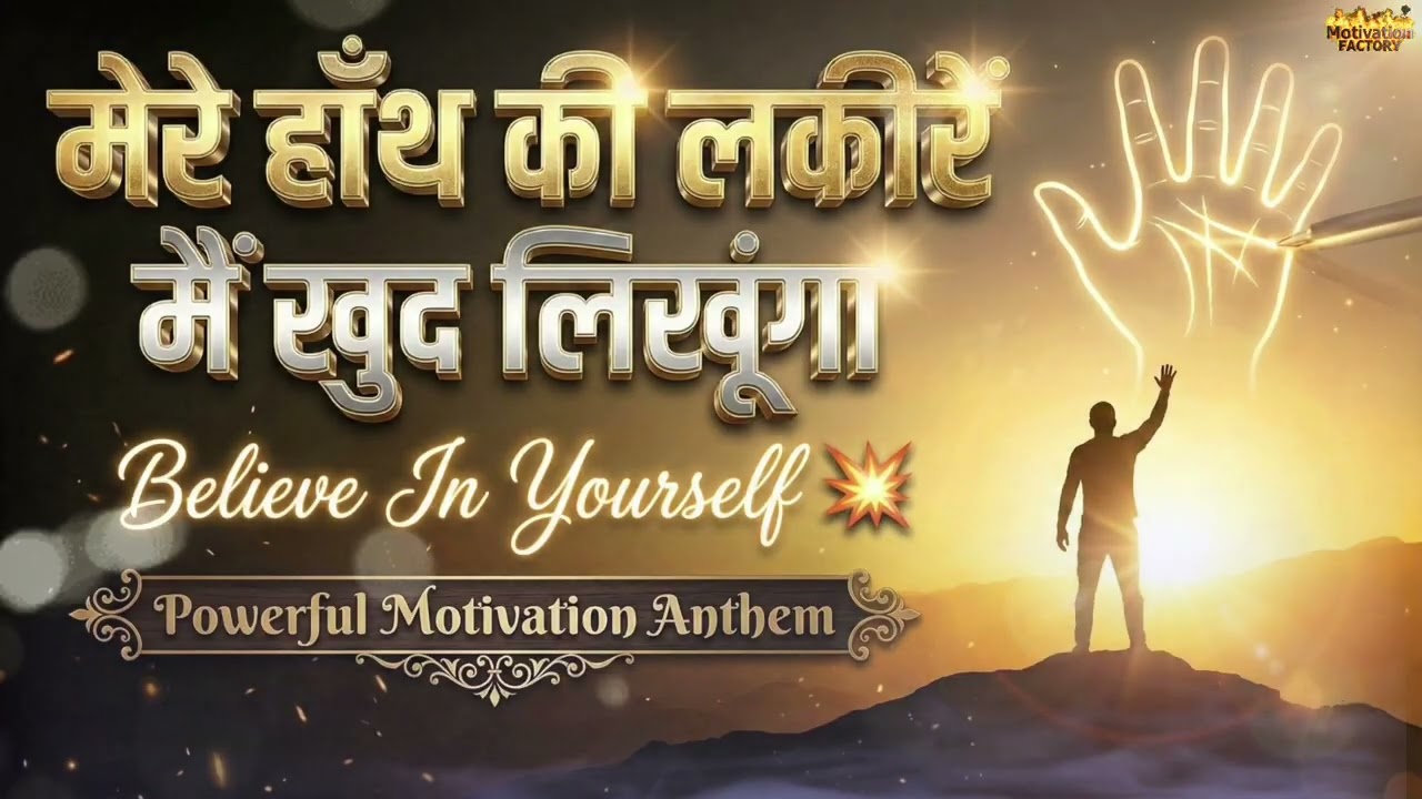 मेरे हाँथ की लकीरें मैं खुद लिखूंगा 🔥 | Life Changing Motivational Song | Inspirational Song 2026