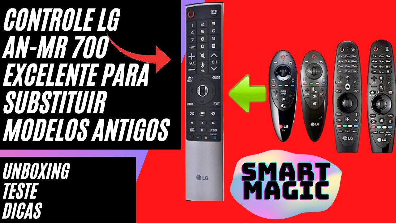 CONTROLE LG SMART MAGIC AN-MR 700 - UNBOXING E ANÁLISE