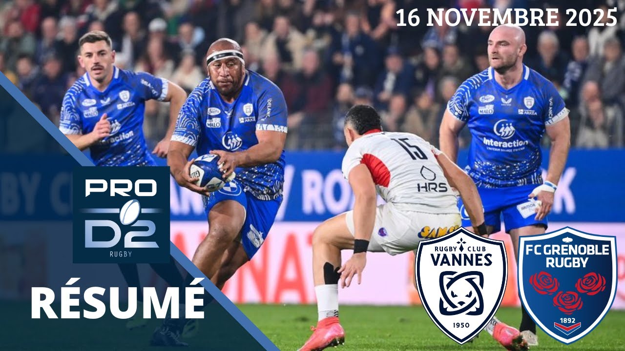 Pro D2 : Vannes veut REPASSER leader contre Grenoble, devant 30 000 personnes au ROAZHON PARK !
