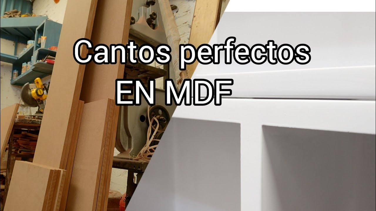 cantos perfectos en el MDF, como lijar y sellarlos