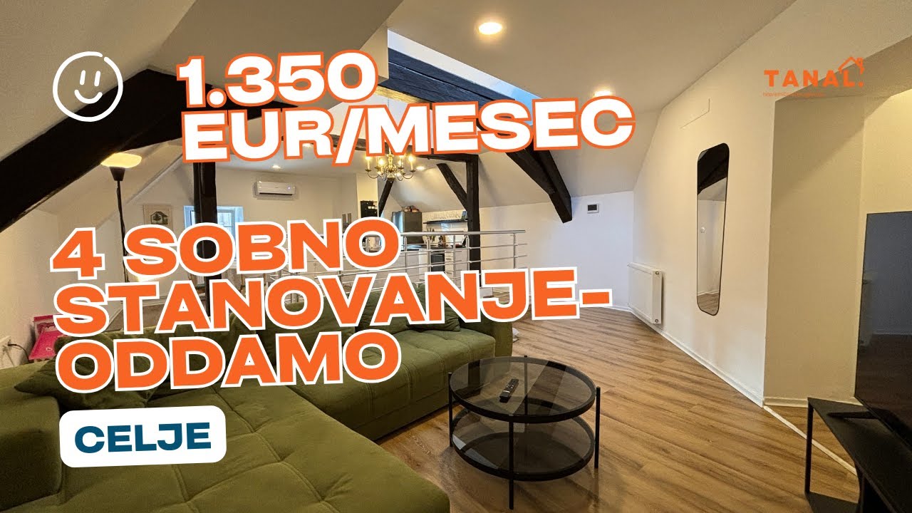 Oddamo &Scaron;tirisobno stanovanje v Celju | Tanal nepremičnine