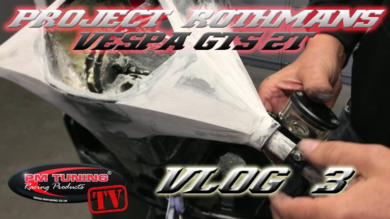 PM Tuning GTS Rothmans 2 stroke bagged scooter build  vlog ep 3